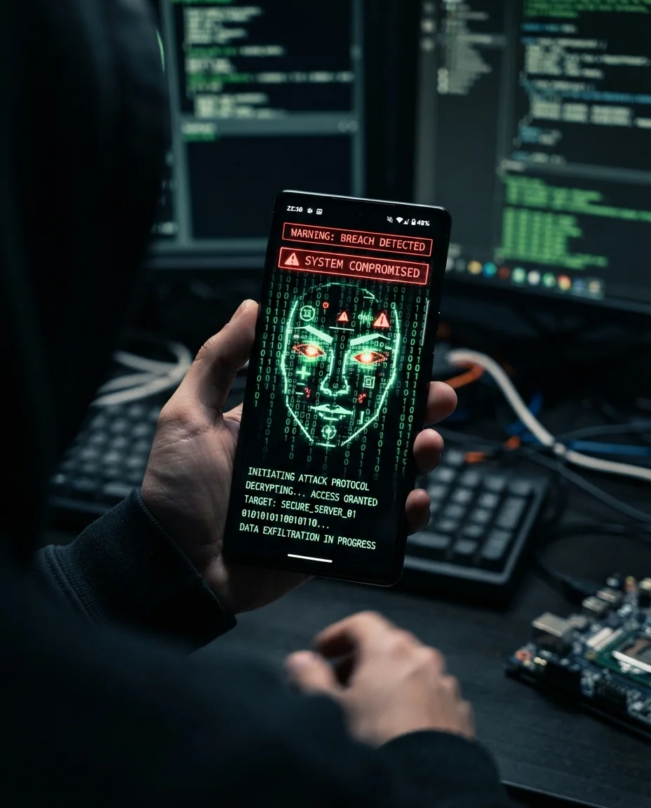 Безопасность и фишинг — пример результата промта для Картинки