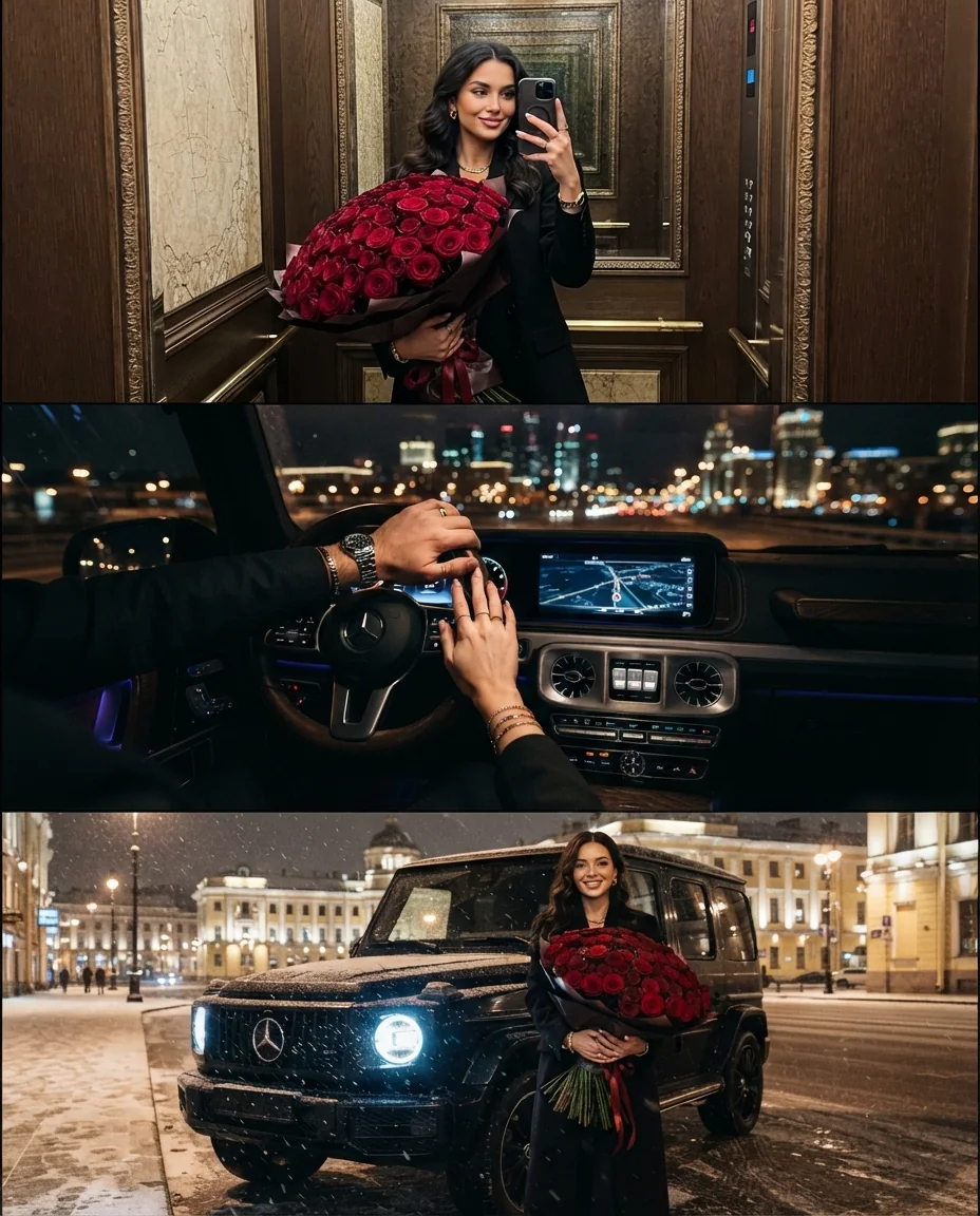 Богатая жизнь: цветы и G-Wagon