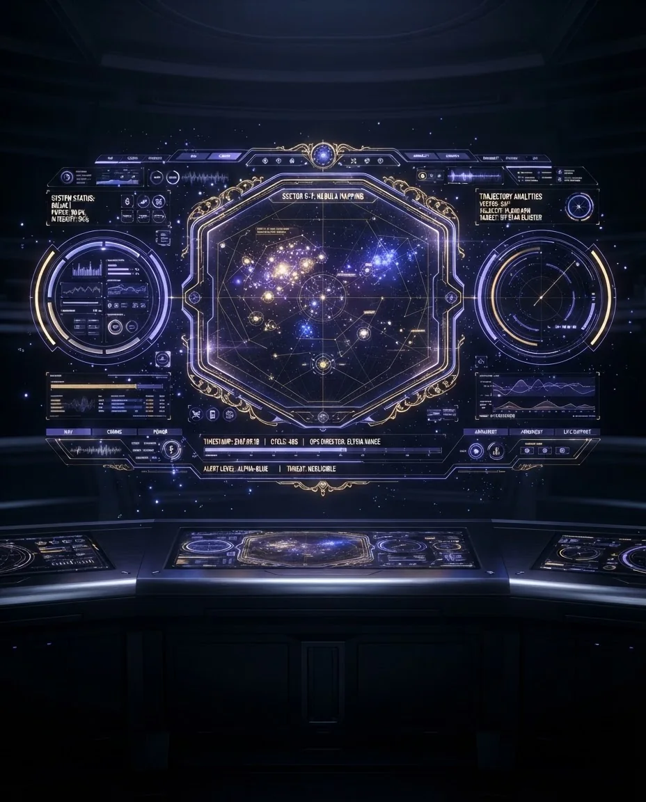 Дизайн интерфейса в стиле Sci-Fi HUD