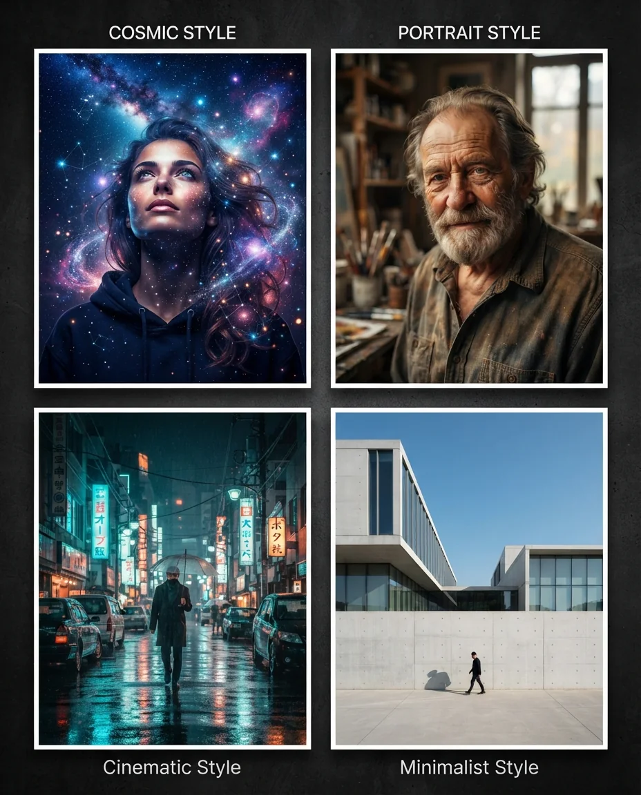 Галерея фотоэффектов — пример результата промта для Картинки
