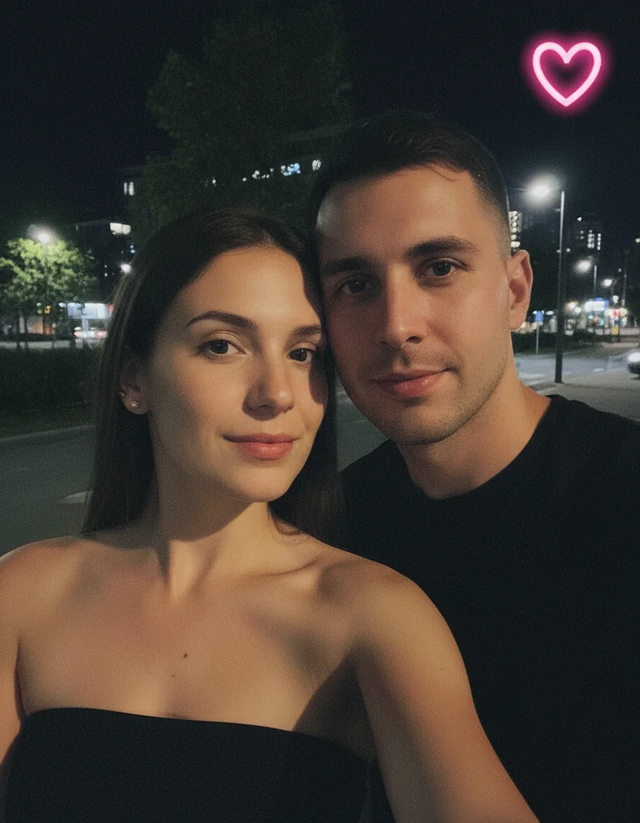 Интимное селфи пары