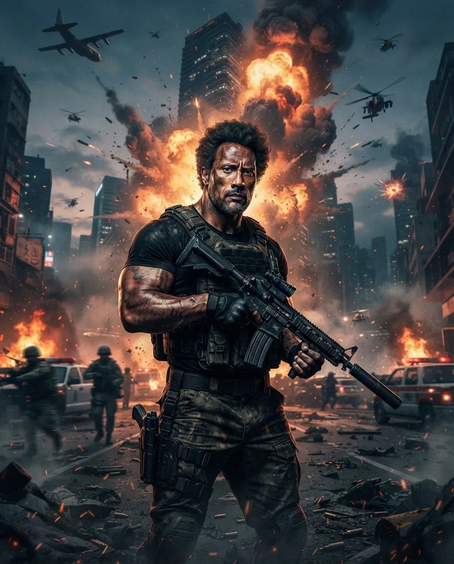 Концепт: Скала с волосами в стиле Нолана/Бэя