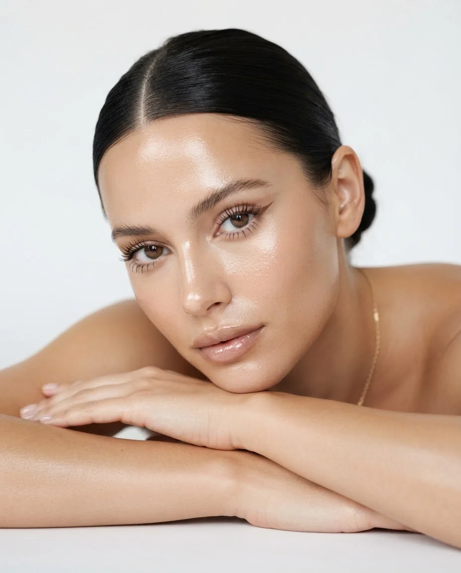 Luxury бьюти-портрет девушки — пример результата промта для Картинки