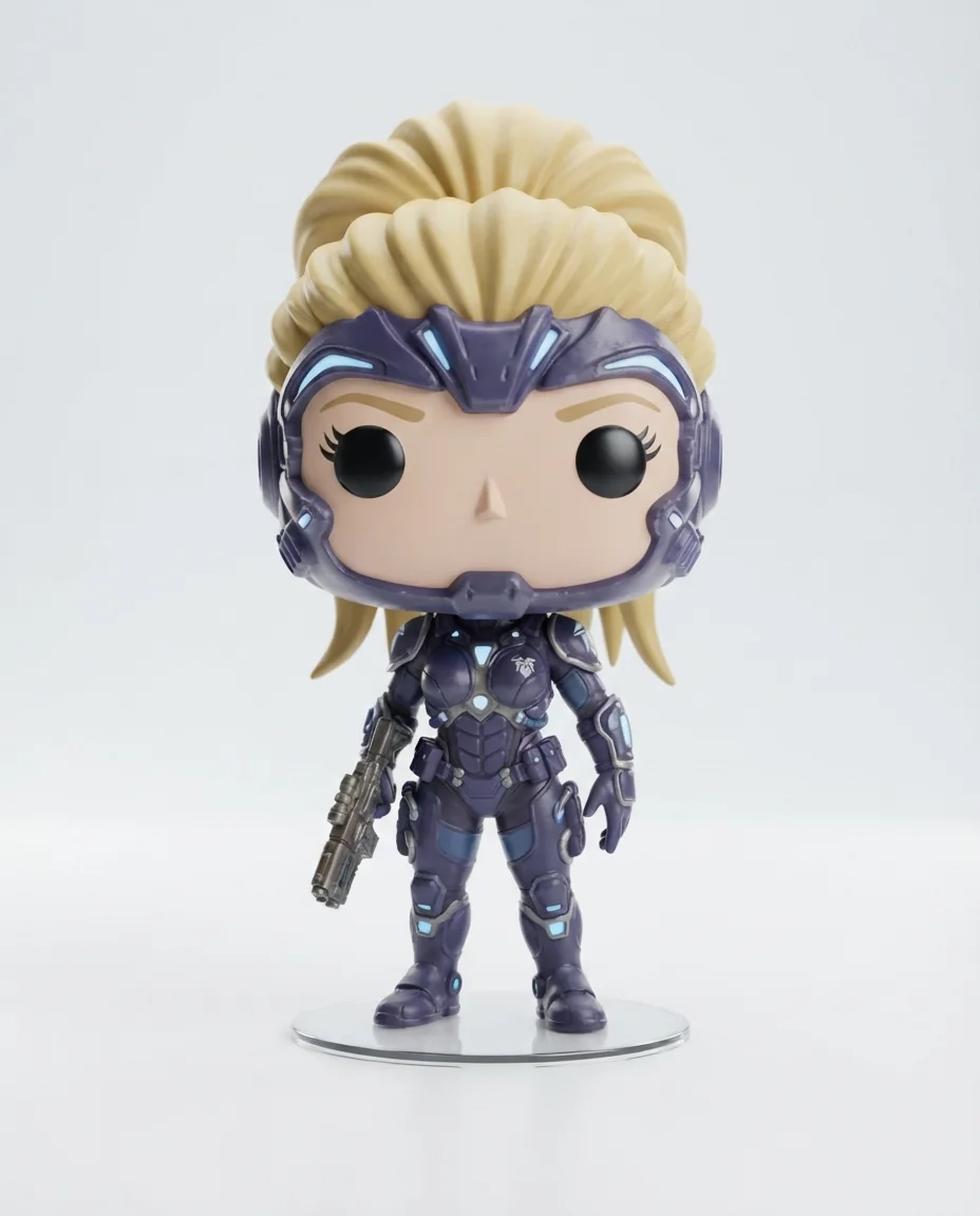 Персонаж в стиле Funko Pop — пример результата промта для Картинки