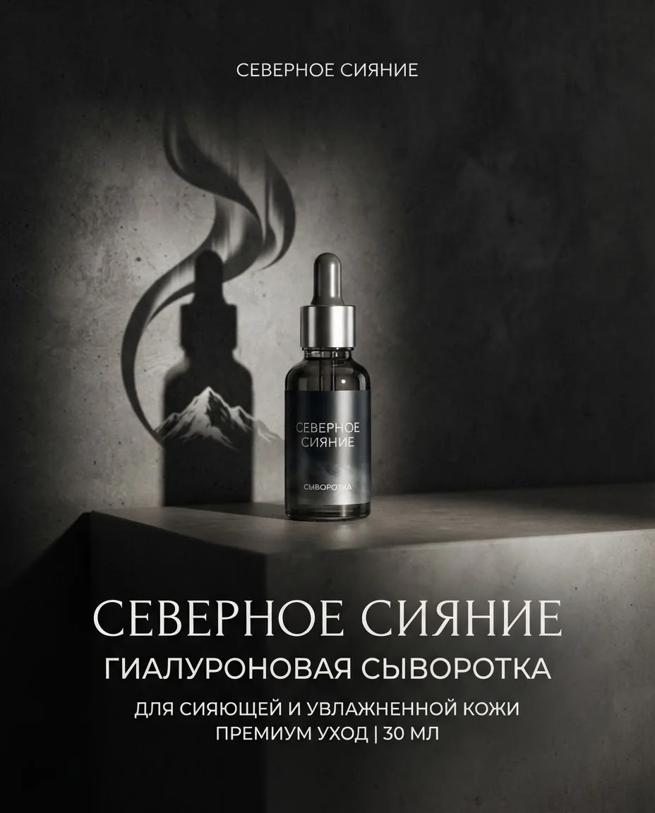 Рекламный постер с игрой теней